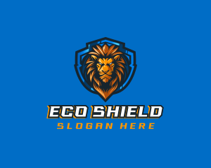 Gaming Shield Lion logo design