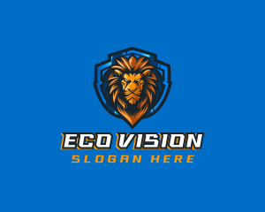 Gaming Shield Lion logo design