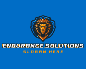 Gaming Shield Lion logo design