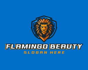 Gaming Shield Lion logo design