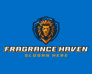 Gaming Shield Lion logo design