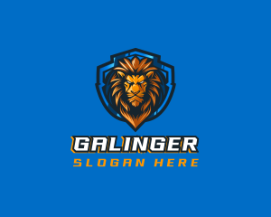 Jungle - Gaming Shield Lion logo design