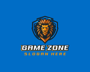 Gaming Shield Lion logo design