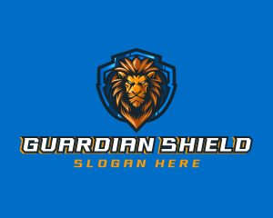 Gaming Shield Lion logo design