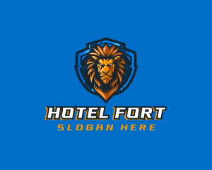 Gaming Shield Lion logo design