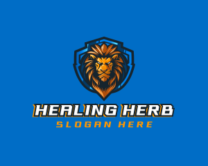 Gaming Shield Lion logo design