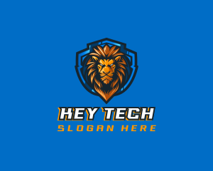 Gaming Shield Lion logo design