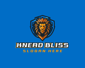 Gaming Shield Lion logo design