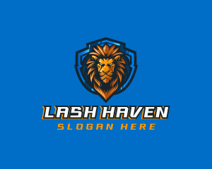 Gaming Shield Lion logo design