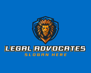 Gaming Shield Lion logo design