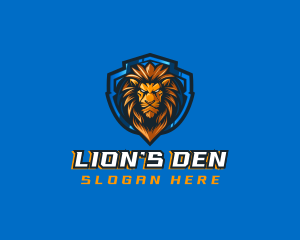 Lion - Gaming Shield Lion logo design