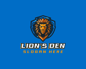 Gaming Shield Lion logo design