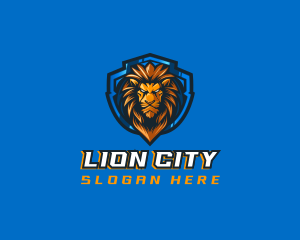 Gaming Shield Lion logo design