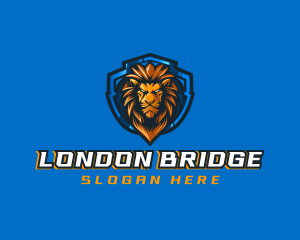 Gaming Shield Lion logo design