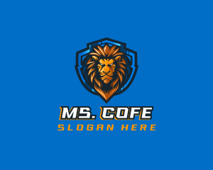 Gaming Shield Lion logo design