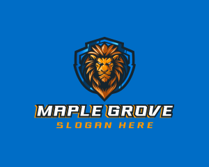 Gaming Shield Lion logo design