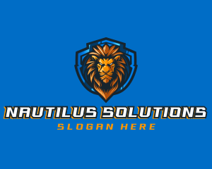 Gaming Shield Lion logo design