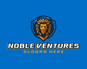 Gaming Shield Lion logo design