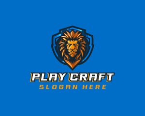 Gaming Shield Lion logo design