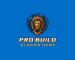 Gaming Shield Lion logo design