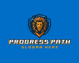 Gaming Shield Lion logo design