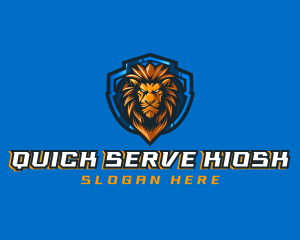 Gaming Shield Lion logo design