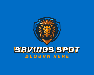 Gaming Shield Lion logo design