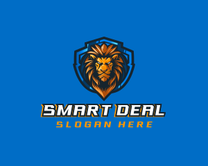 Gaming Shield Lion logo design