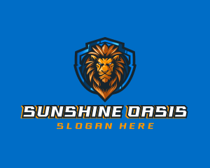 Gaming Shield Lion logo design