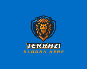 Gaming Shield Lion logo design