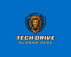 Gaming Shield Lion logo design