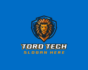 Gaming Shield Lion logo design