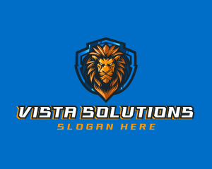 Gaming Shield Lion logo design