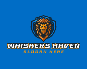 Gaming Shield Lion logo design