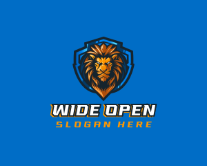 Gaming Shield Lion logo design