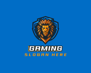 Gaming Shield Lion logo design