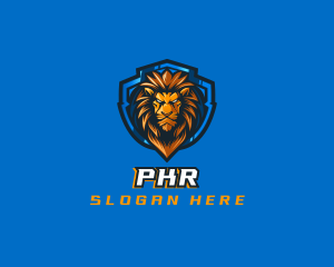 Gaming Shield Lion logo design