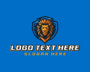 Gaming Shield Lion Logo