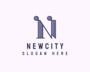 Law Firm Letter N logo design