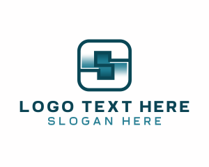 Futuristic - Digital Gaming App Letter S logo design