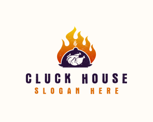 Chicken - Flame Roast Chicken logo design