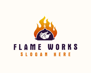 Flame - Flame Roast Chicken logo design