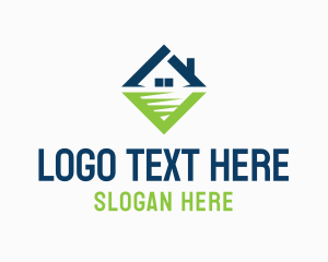 Home Cleaning - House Lawn Realty logo design