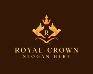 Crown Bird Phoenix logo design