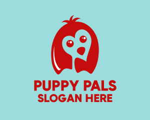 Red Puppy Love logo design