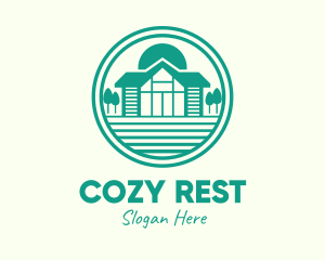 Green Cottage House logo design