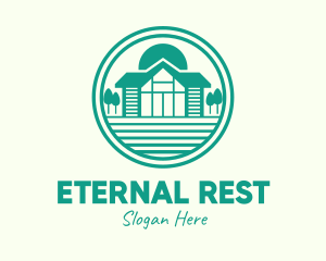 Green Cottage House logo design