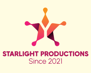Showbiz - Gradient Creative Star logo design