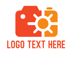 Photobooth - Orange Solar Camera logo design