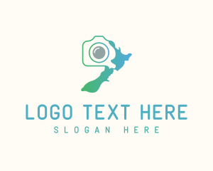 Island - New Zealand Photography logo design